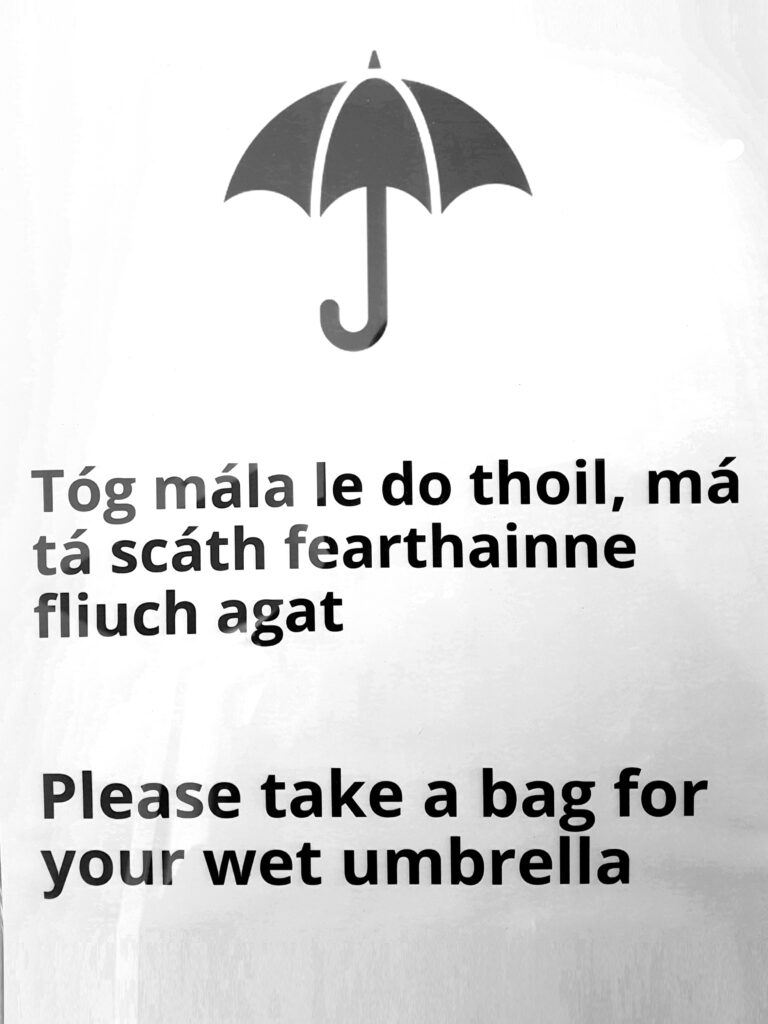 Irish vs English language