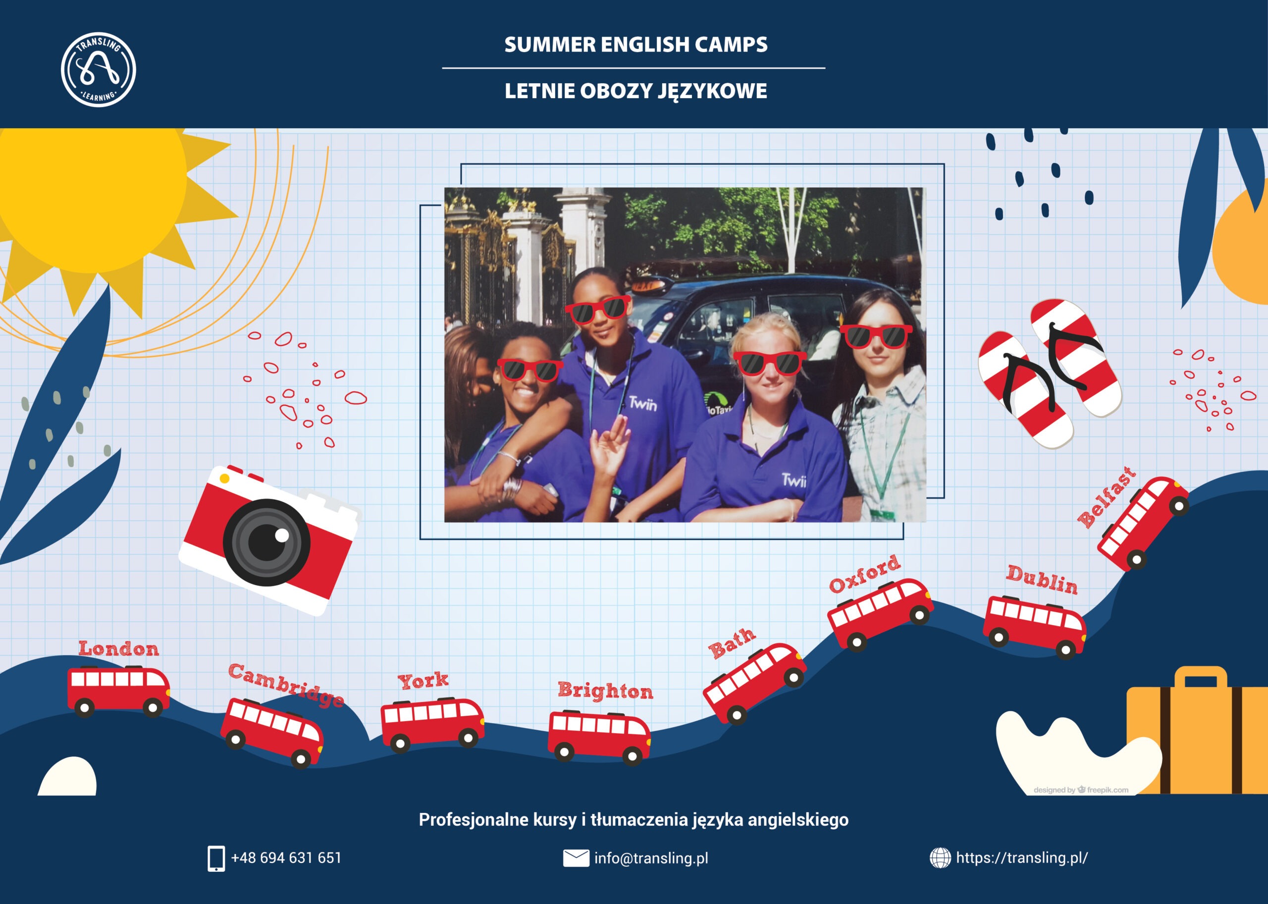 Summer English camps. Letnie obozy językowe