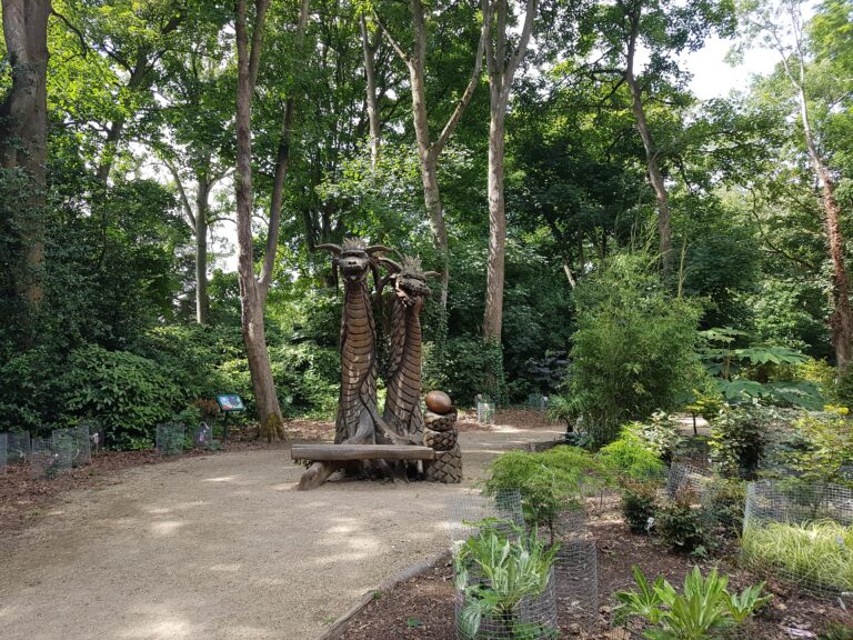 The gardens near the castle
